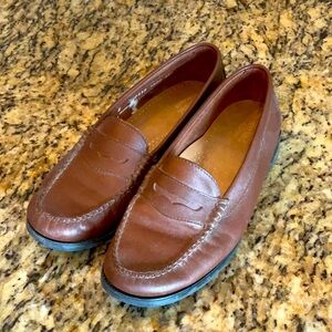 Brown loafers